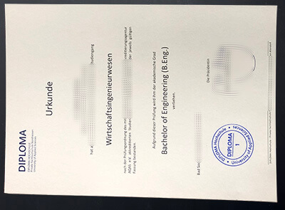 Diploma Hochschule Urkunde