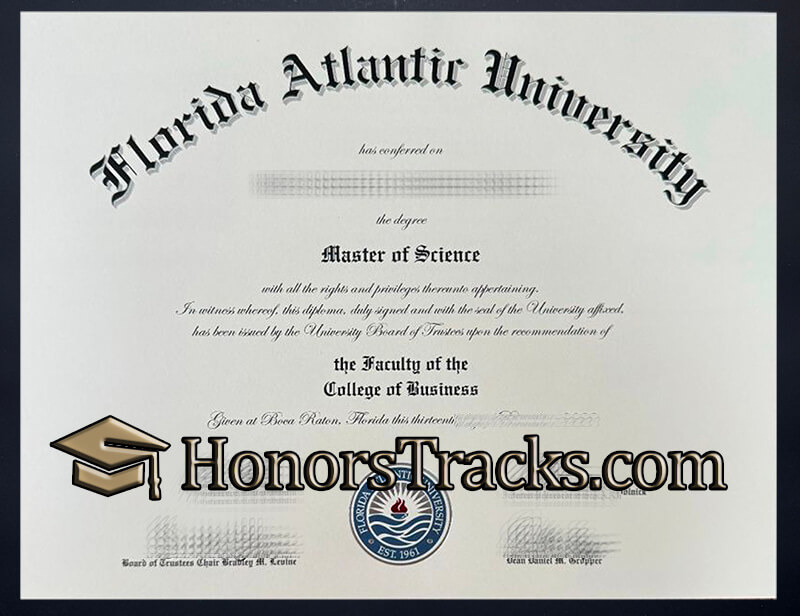 Can I order Florida Atlantic University diploma