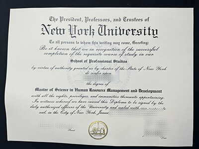 Buy New York University diploma
