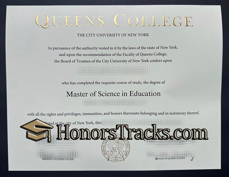 Buy Queens College diploma