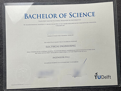 Order TU Delft bachelor's degree