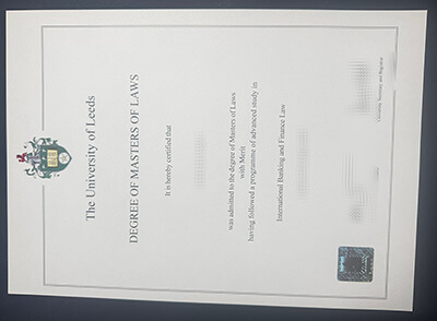 order University of Leeds diploma