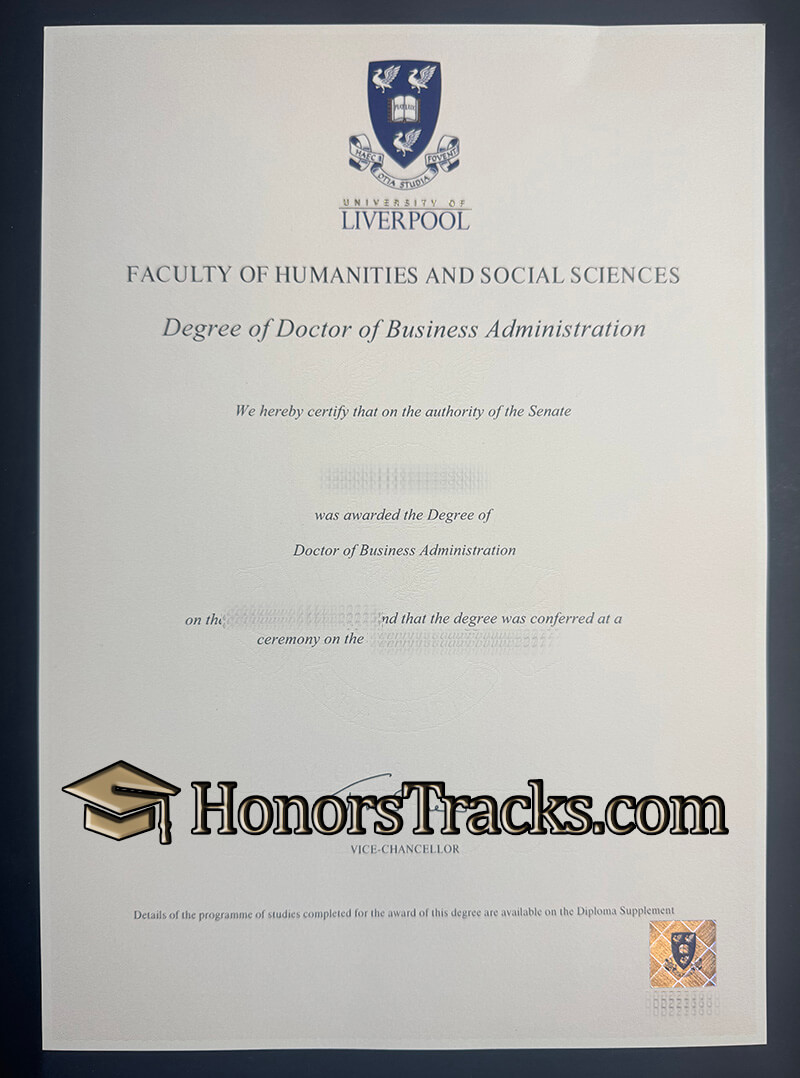 University of Liverpool degree