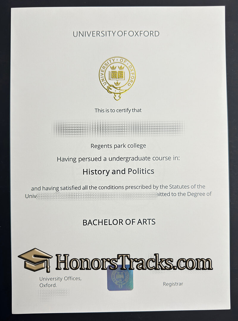 Buy University of Oxford diploma