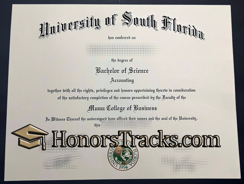 Buy University of South Florida diploma